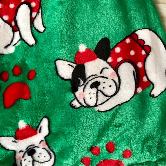 Crest Mills Bedding Crest Mill Frenchie French Bulldog Christmas